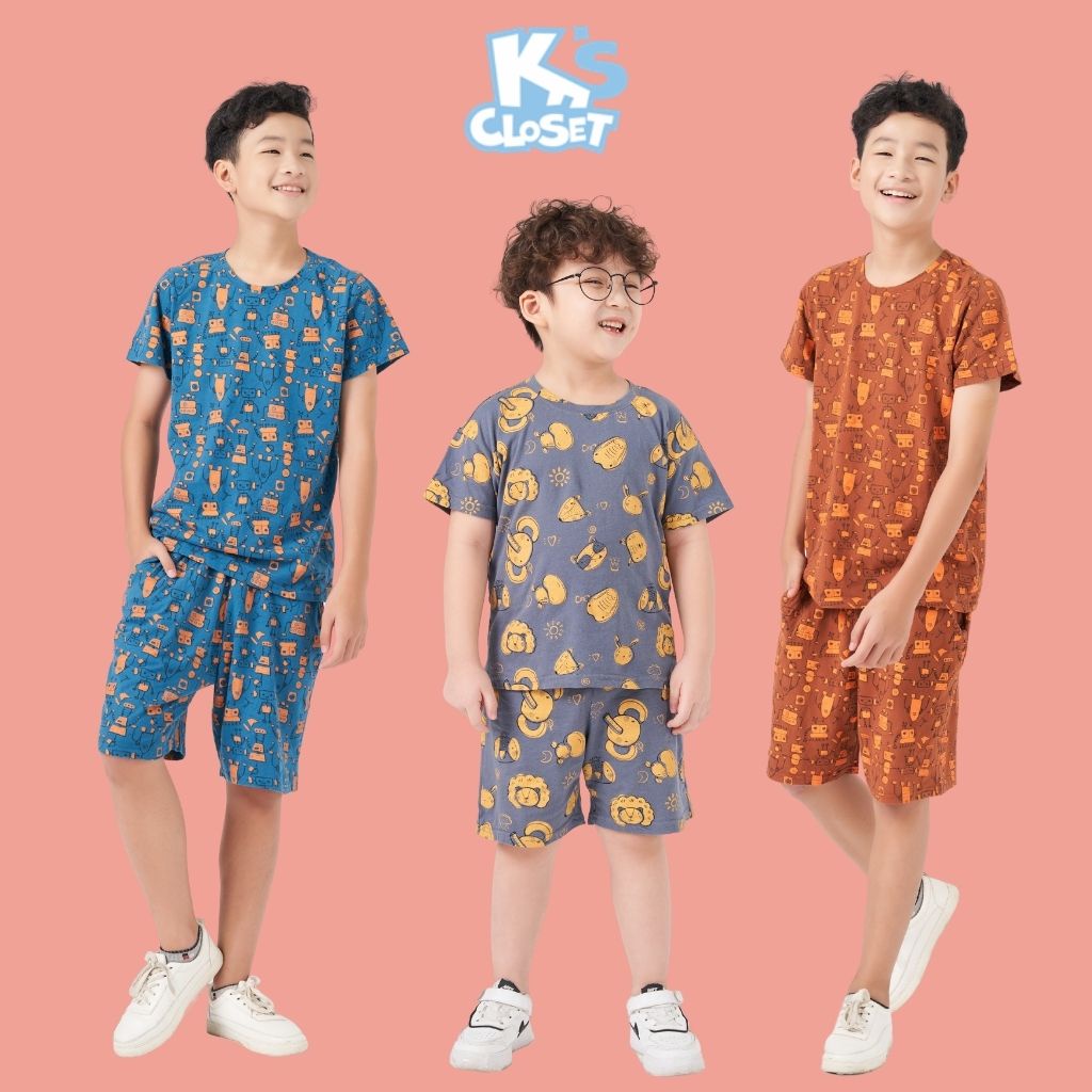 Bộ quần áo cộc tay bé trai K'S CLOSET (10-14 tuổi) T115ONS / K103ONS / K249ONS TMĐT