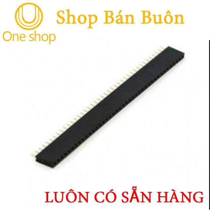 Thanh Jump Cái Đơn 1x40P 2.54mm ( Đen )