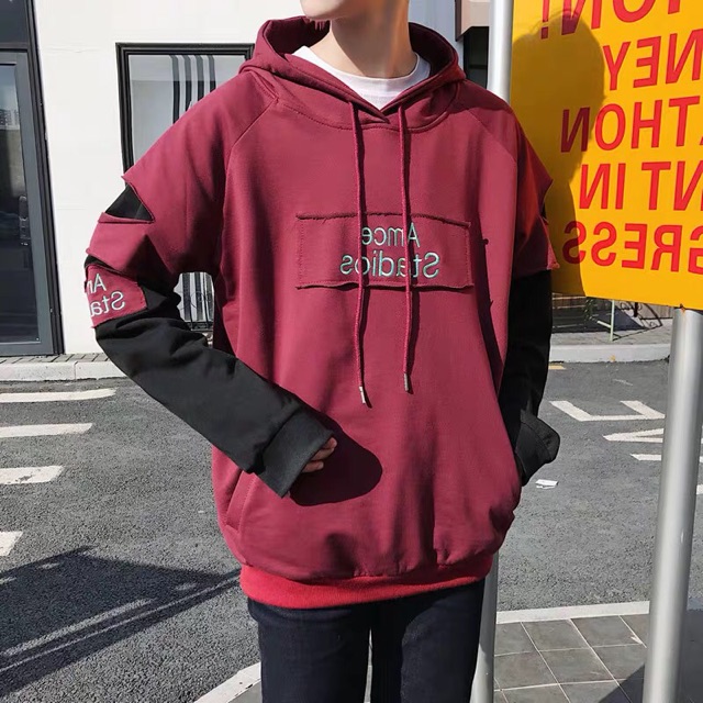 Áo hoodie nỉ unsiex form rộng Studios nam nữ ulzzang Wind | BigBuy360 - bigbuy360.vn
