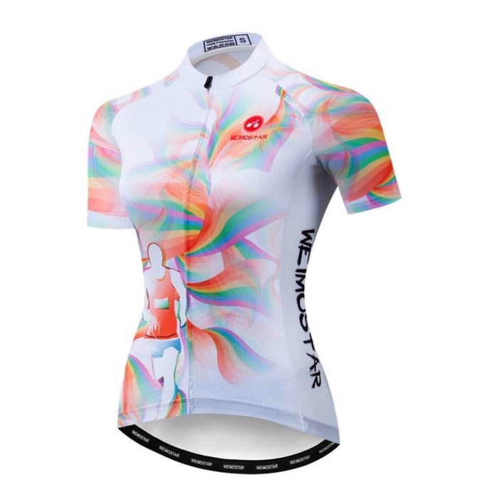 Hàng Có Sẵn 2022 (COD) Áo Thun Đua Xe Đạp Địa Hình MTB Có Túi Có Dây Kéo Mùa Hè Cho Nữ