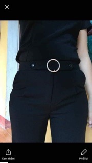 Quần baggy vải cho nữ