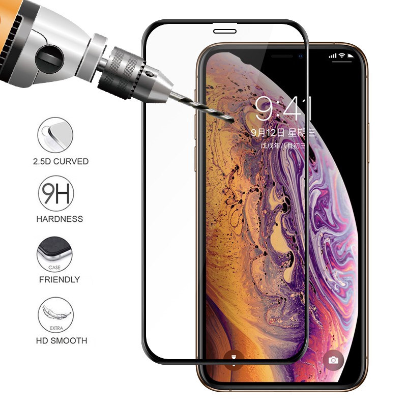Kính cường lực bảo vệ màn hình thích hợp cho iPhone 11 Pro Max 8 7 6s 6Plus X XR XS MAX
