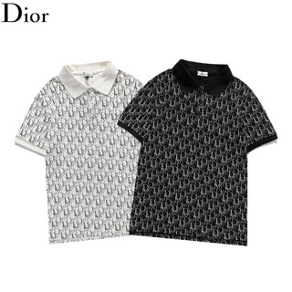 Áo thun cotton ngắn tay in chữ dior thời trang cho nam và nữ