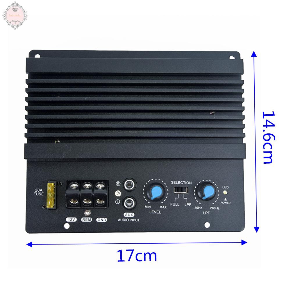 Bảng Mạch Khuếch Đại Âm Thanh Siêu Trầm Cho Xe Hơi 12v 28-160khz 1000w 17x14.6cm