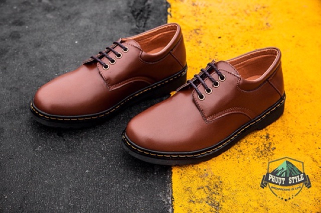 DR CLASSIC 1462 - Da bò thật -Nâu bò