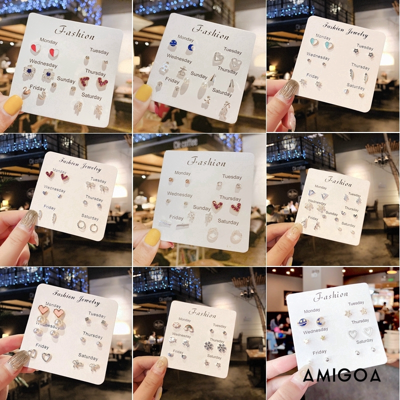 ✨✨Đôi Khuyên Tai Thời Trang Đơn Giản Tinh Tế Dùng Được Trong Một Tuần Thích Hợp Làm Quà Tặng