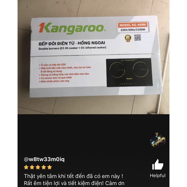 Bếp từ hồng ngoại Kangaroo KG499N