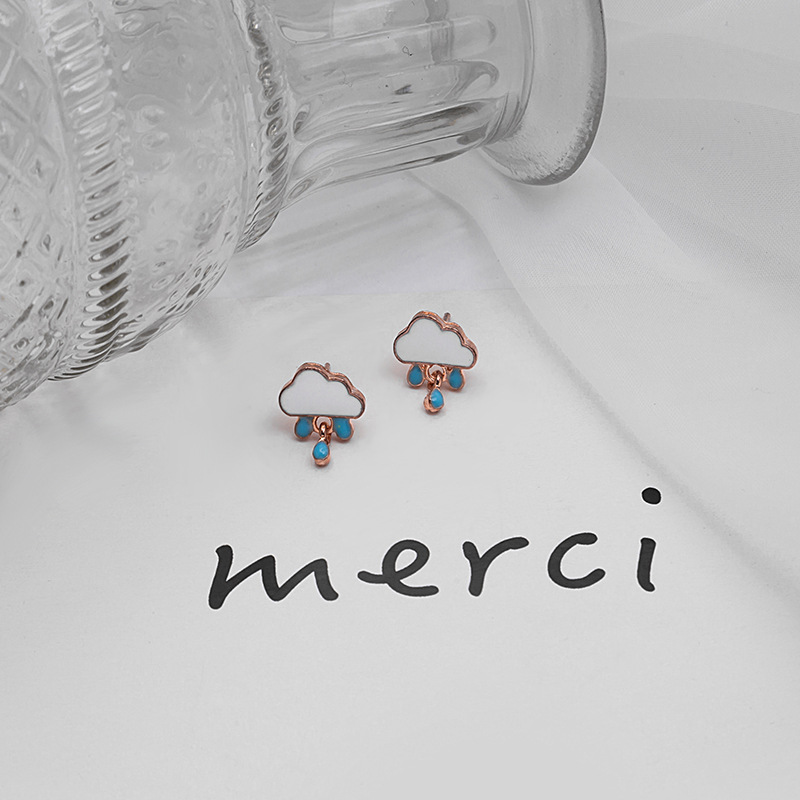 Khuyên Tai Hình Đám Mây Dễ Thương Đáng Yêu Xinh Xắn