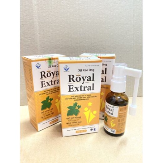 xịt họng Nhất Nhất- xịt keo ong Royal Extral tằng đề kháng, giảm viêm họng 30ml