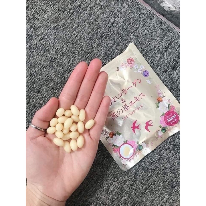 Viên uống collagen tươi soft capsule Nhật Bản chiết xuất tổ yến