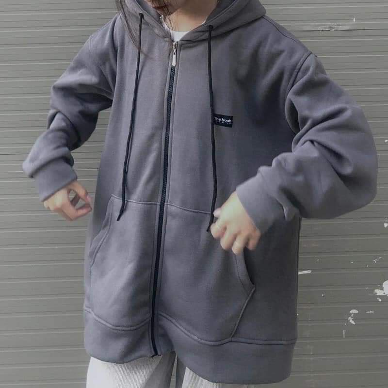 Áo khoác nỉ nữ hoodie form rộng cute hàn quốc NAVISA M401