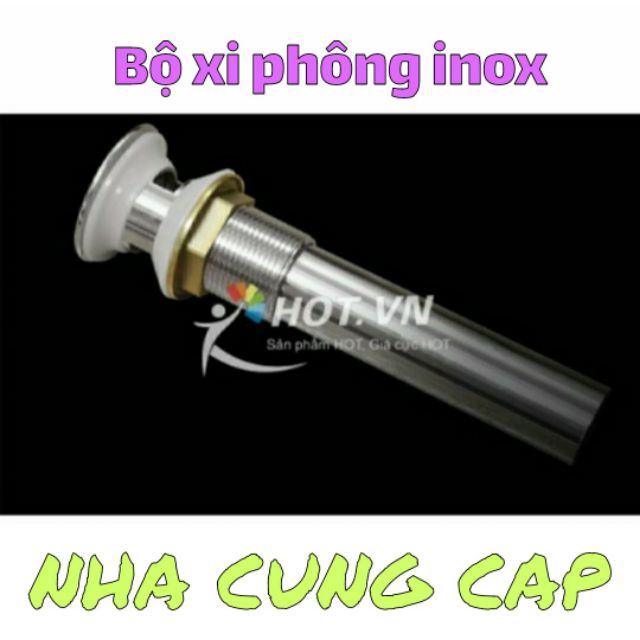 (GIÁ HỦY DIỆT) Bộ xi phông ống xả lavabo inox cao cấp