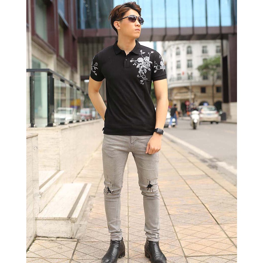 Áo Thun Nam Có Cổ RUZMORE Đẹp Chính Hãng Local Brand Trơn Cao Cấp Chất Vải Cá Sấu Co Giãn RM1 | BigBuy360 - bigbuy360.vn