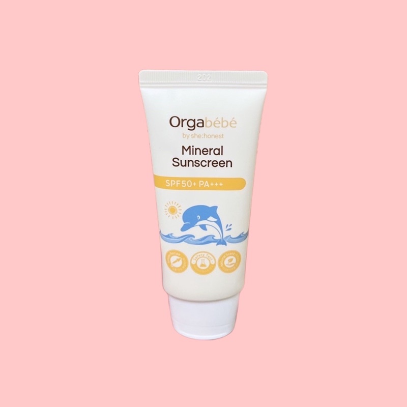 ￼Kem chống nắng hữu cơ Orgabebe SPF 50+ PA+++ Nội địa Hàn 50g cho bé SHOP MẸ MIN