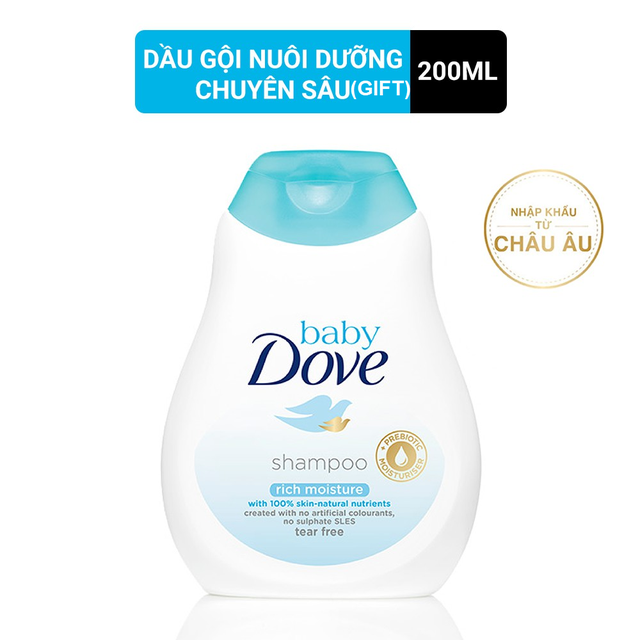 [HB Gift] Dầu gội Baby Dove nuôi dưỡng chuyên sâu 200ml