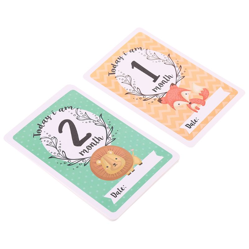 Bộ Thẻ Ảnh Đánh Dấu Cột Mốc Phát Triển Theo Tháng Làm Phụ Kiện Chụp Ảnh Cho