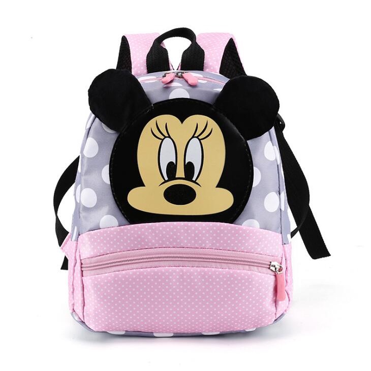 DISNEY Ba Lô Đi Học Họa Tiết Chuột Mickey/Minnie Xinh Xắn Dành Cho Bé