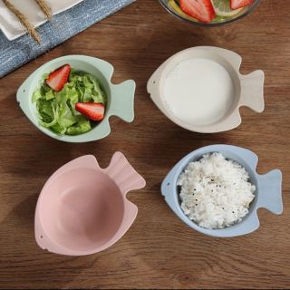 Bát ăn dặm hình cá dễ thương cho bé làm từ nhựa lúa mạch an toàn