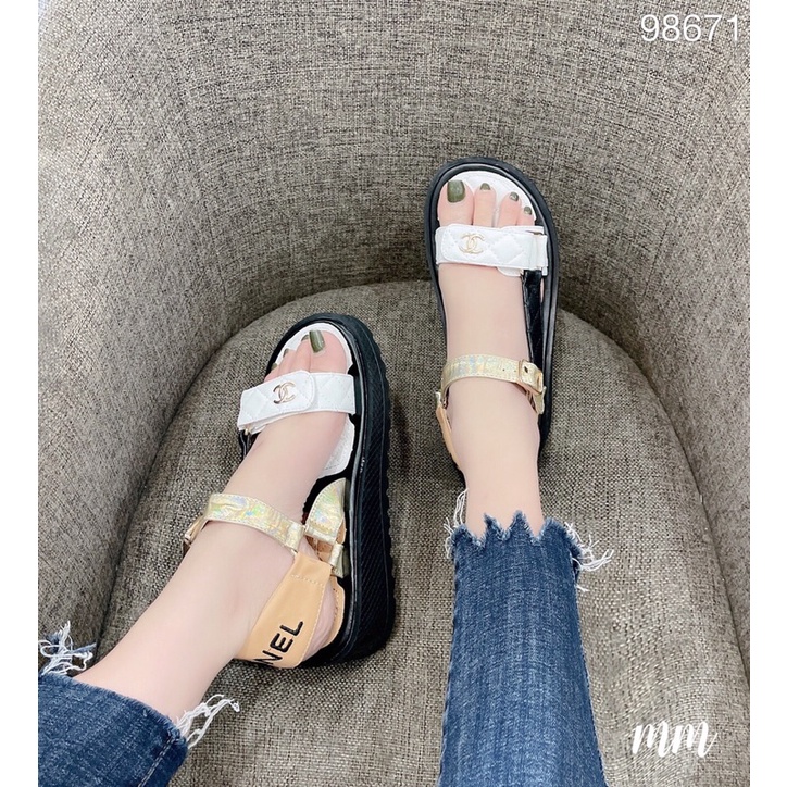 Sandal Cn Quai Cài Màu Xanh Bản Hot Chuẩn QCL1 FULLBOX BILL TÚI GIẤY