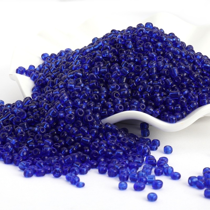 50g Hạt Cườm Tấm Trong Nhiều Màu 3MM Dùng Làm Trang Sức Xỏ Vòng Tay