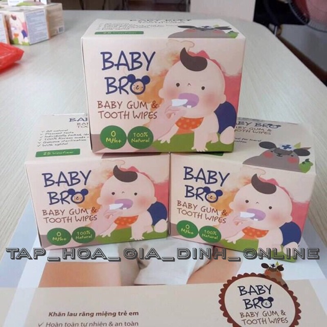 Gạc rơ lưỡi Baby Bro chính hãng an toàn cho bé