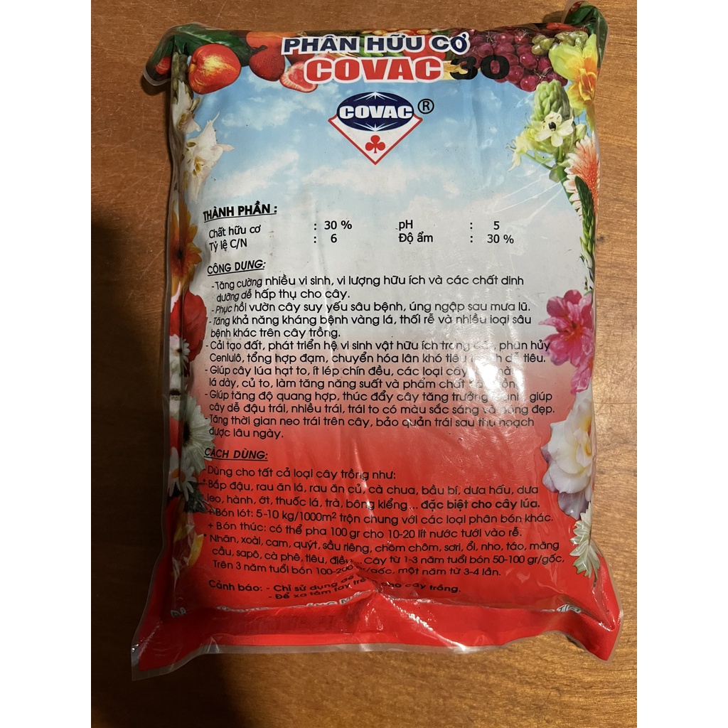 Phân bón hữu cơ vi sinh Rofor túi 1 kg