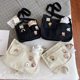 [ORDER 15 NGÀY] Túi canvas đeo chéo tặng 4 sticker