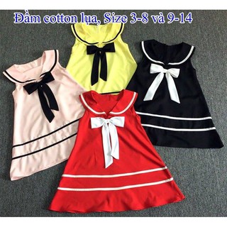Đầm bé gái thủy thủ đính nơ rất xinh