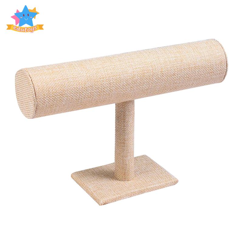 Giá Chữ T Treo Trang Sức / Đồng Hồ / Vòng Tay Màu Hồng Xinh Xắn Giá Đỡ