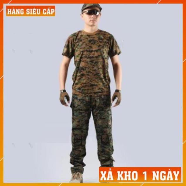 [FreeShip – Xả Kho 1 Ngày] Áo Thun Nam Rằn Ri Lính Mỹ - Áo Phông Nam cotton Quân Đội !