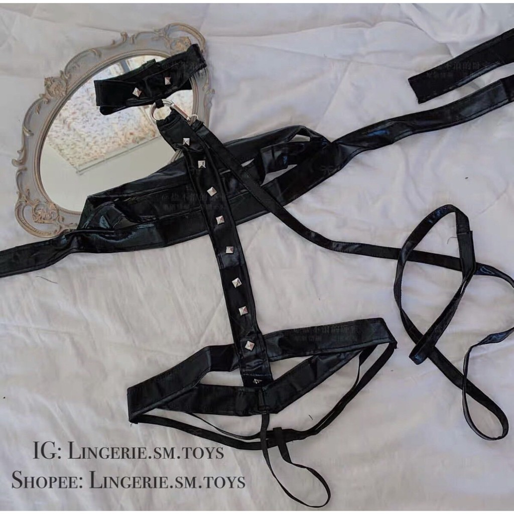 Bộ Đồ Da Gợi Cảm Kèm Dây Dắt Cổ (ảnh thật + video) | BigBuy360 - bigbuy360.vn