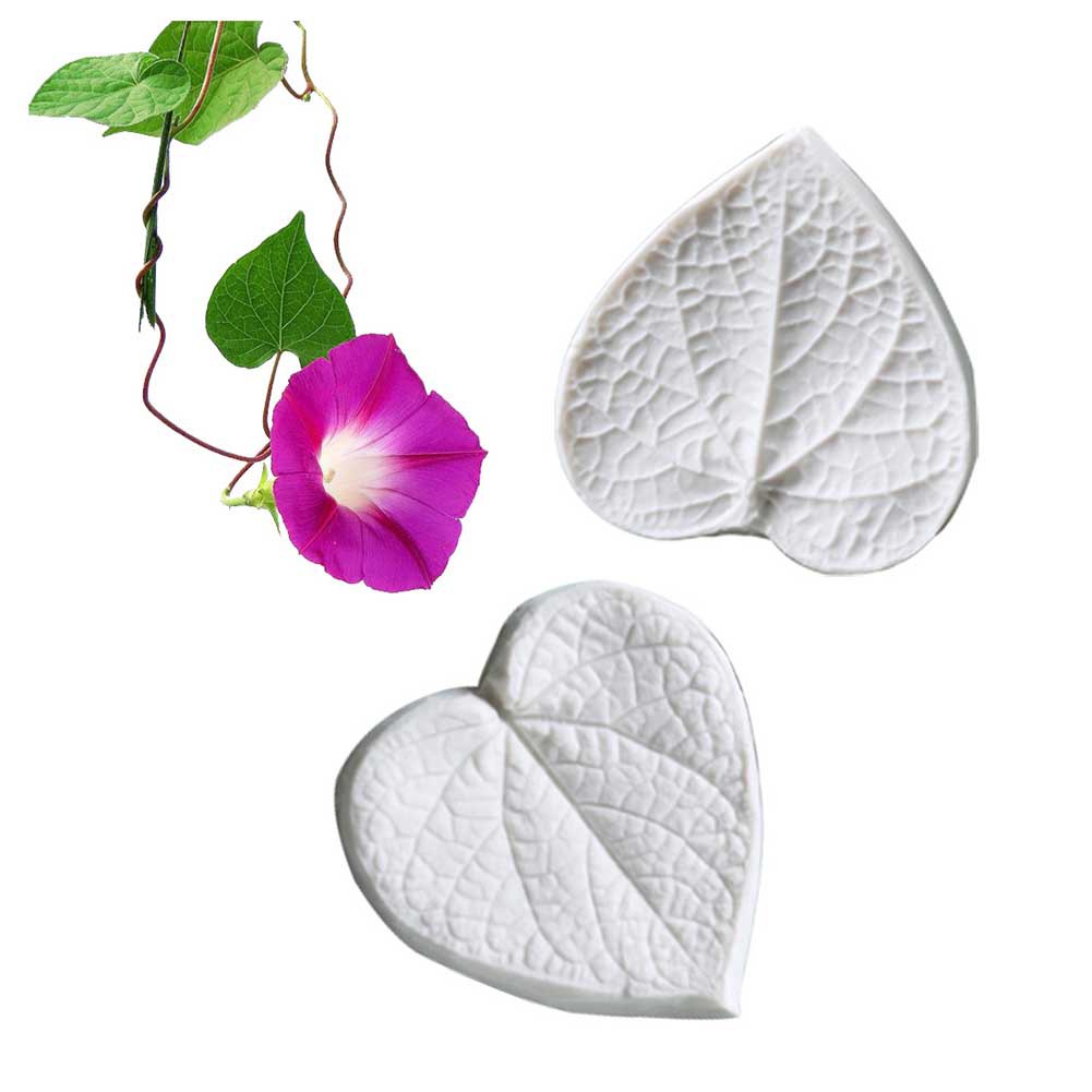 Morning Glory Leaves Silicone Mold Fondant Mold Gumpaste Molds Sugarcraft