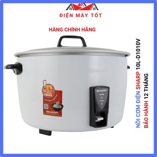 Nồi cơm điện 10 lít - d1010v sharp nắp rời - hàng chính hãng - thương hiệu nhật bản