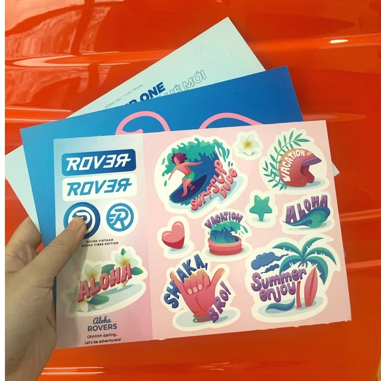 Sticker dán trang trí- Màu sắc năng động- Chống Nước - Rover