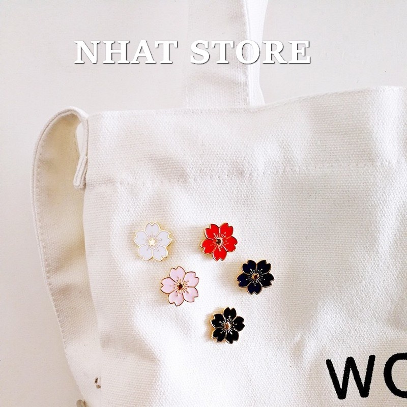 Cài áo, ghim cài áo hoa anh đào Nhat Store