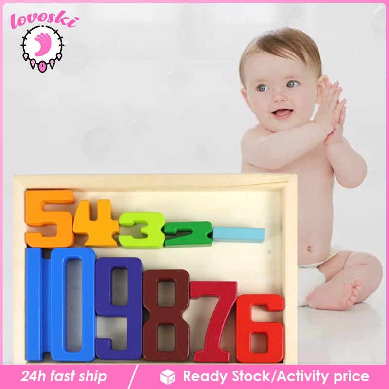 Stackable Montessori Building Blocks Early Preschool Developmental Toy