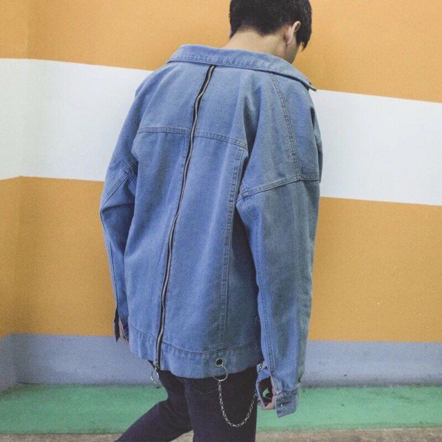 ÁO KHOÁC JEAN ZIP KHOÁ LƯNG