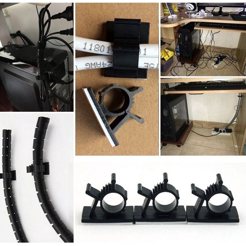 Kẹp cáp có thể điều chỉnh có thể được dán trực tiếp