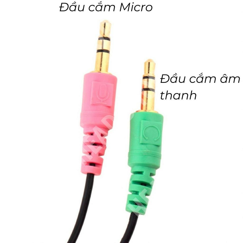 Dây Cáp Âm Thanh Chia Cổng 3.5mm Cái Ra 2 Cổng Jack 3.5mm Đực mã 1RA2 HeadShop