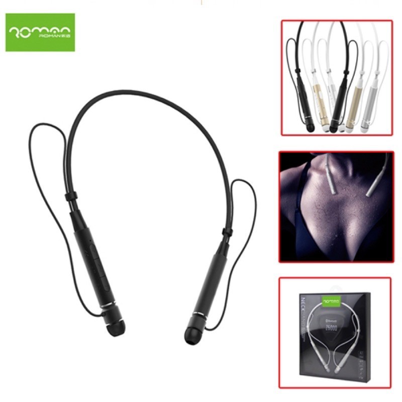 Tai nghe Bluetooth Roman Z6000 thể thao hàng đẹp bảo hành 3 tháng đổi mới