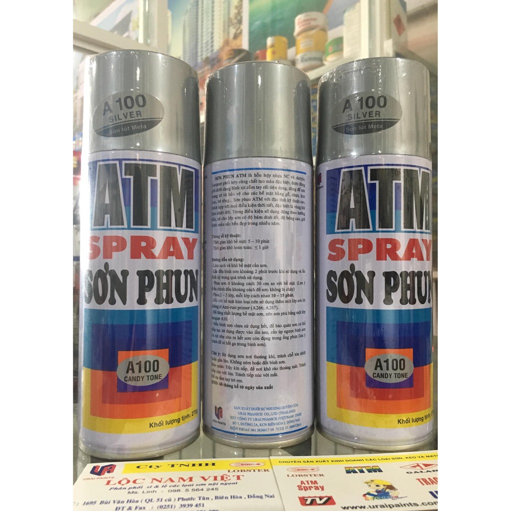 Sơn xịt xe máy ATM Spray nhiều màu