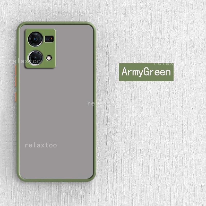 Ốp Điện Thoại Trong Suốt Mặt Nhám Chống Sốc Bảo Vệ Camera Cho OPPO Reno7 4G Reno 7 Z Pro SE 5G 4G