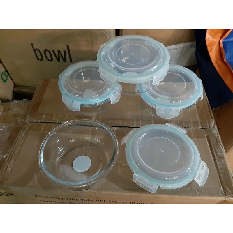 Hộp Thuỷ Tinh 900ml Chia Ngăn