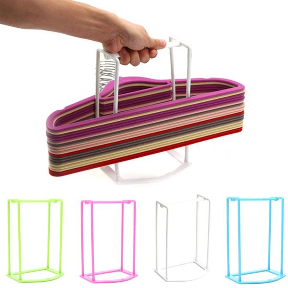 Giá nhựa sáng tạo đựng móc quần áo gọn gàng