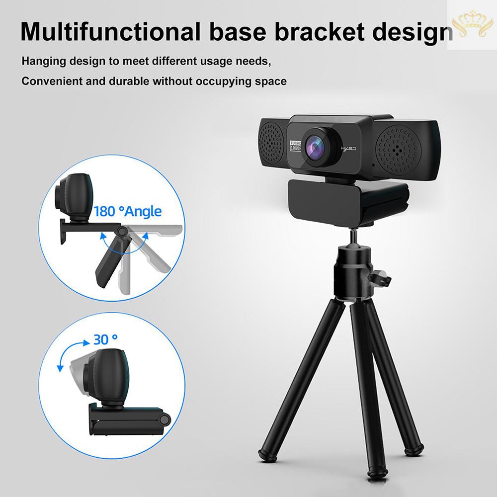 Camera Máy Tính HXSJ S5 1080P Tích Hợp Microphone Hấp Thụ Âm Thanh 8m Có Thể Điều Chỉnh Độ Phân Giải Cao
