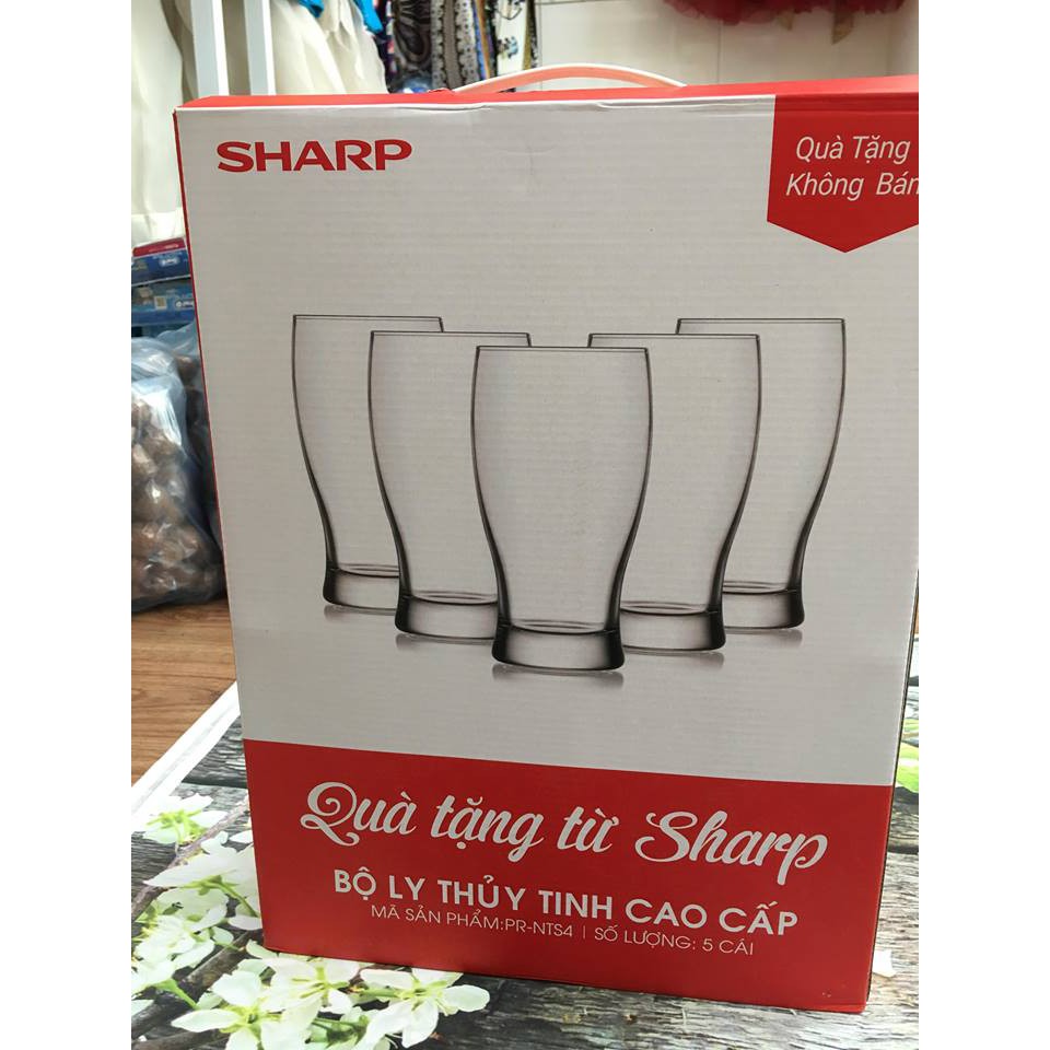 BỘ LY 5 CÁI CAO CẤP PR-NTS4- QUÀ TẶNG SHARP