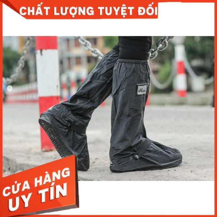 ( BÁN SỈ ) Ủng Đi Mưa Có Đế Cao Su Dày Chống Trơn Trượt | Cao Su Bền, Có Khóa Kéo Bên Hông, Sử Dụng Nhiều Lần RiBô