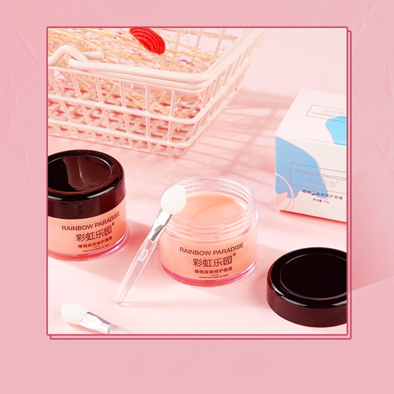 [Hàng mới về] Mặt nạ cherry dưỡng ẩm tẩy tế bào chết phục hồi ban đêm Rainbow Paradise