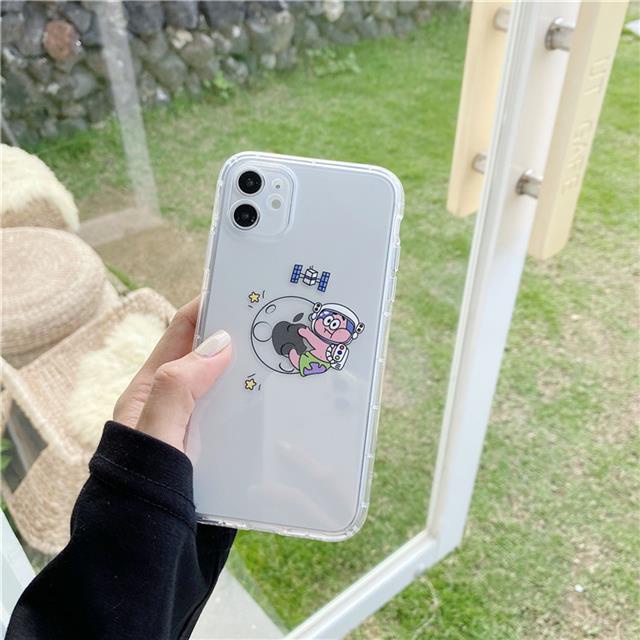 Ốp Điện Thoại Silicon Trong Suốt Họa Tiết Hoạt Hình Dành Cho Iphone 12 Pro Max 11 Xs XR 8 Plus | BigBuy360 - bigbuy360.vn