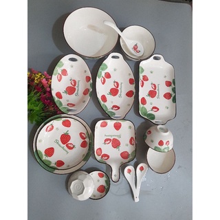 Set bát đĩa dâu tách lẻ món